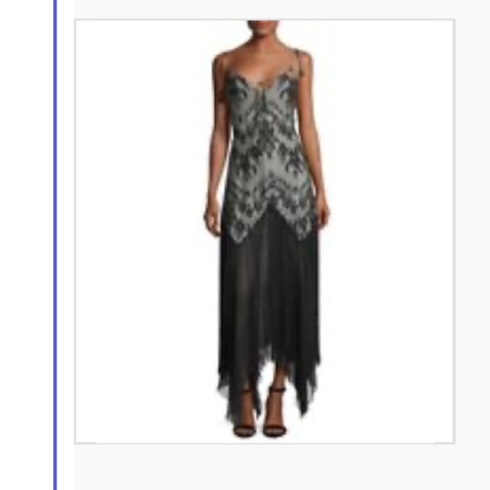 Haute Hippie Alicia Sleeveless Lace Handkerchief cocktail dress - Gown size 4